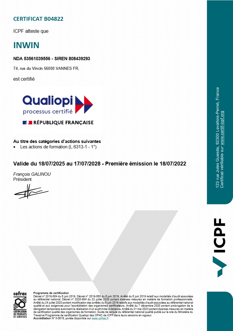 Certificat Qualiopi B04822